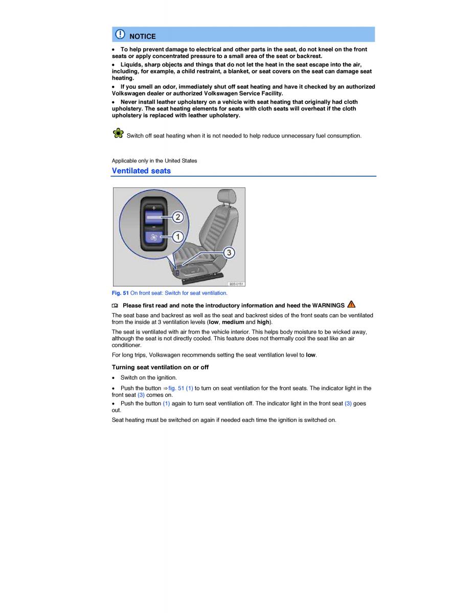 VW CC owners manual / page 100