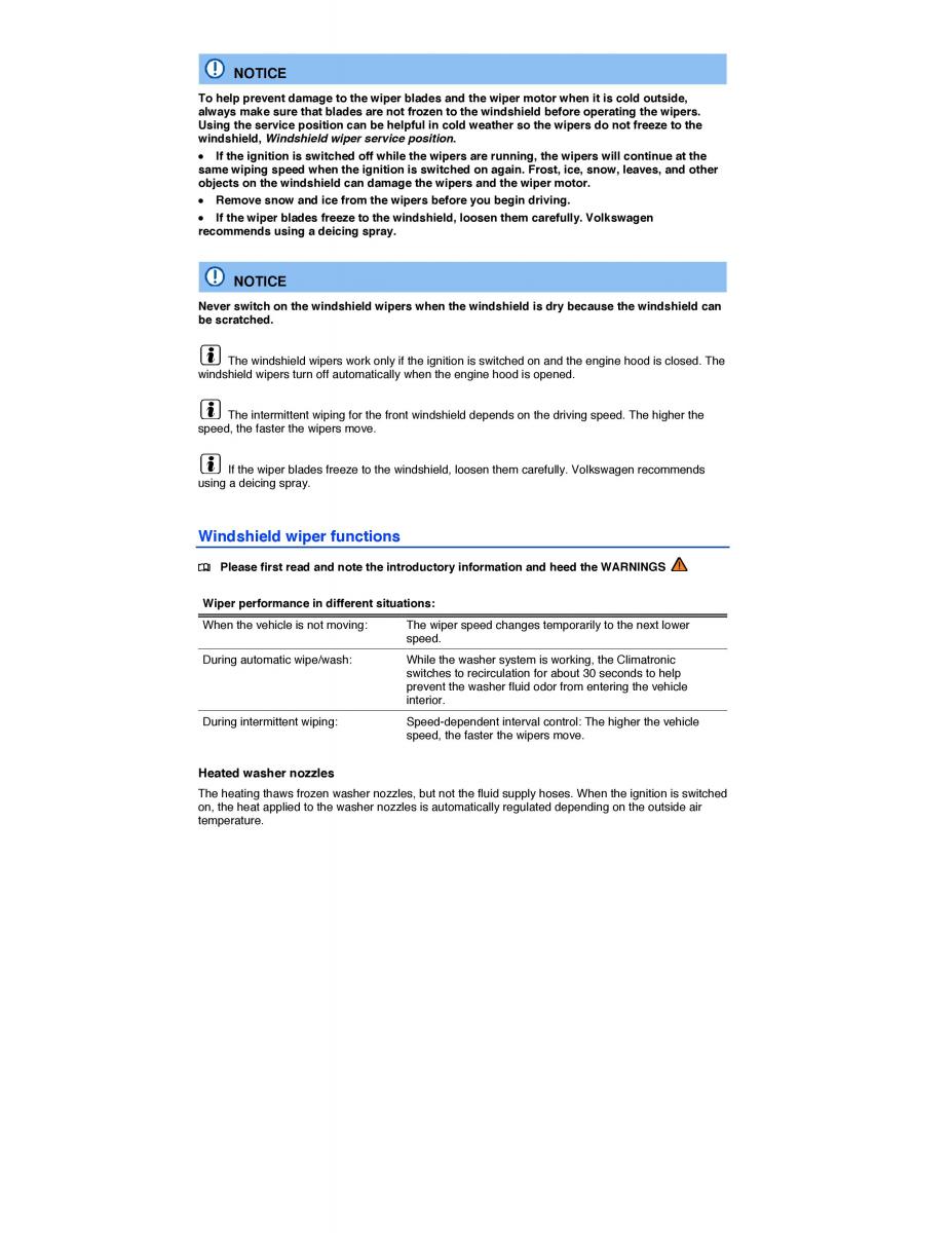 VW CC owners manual / page 135