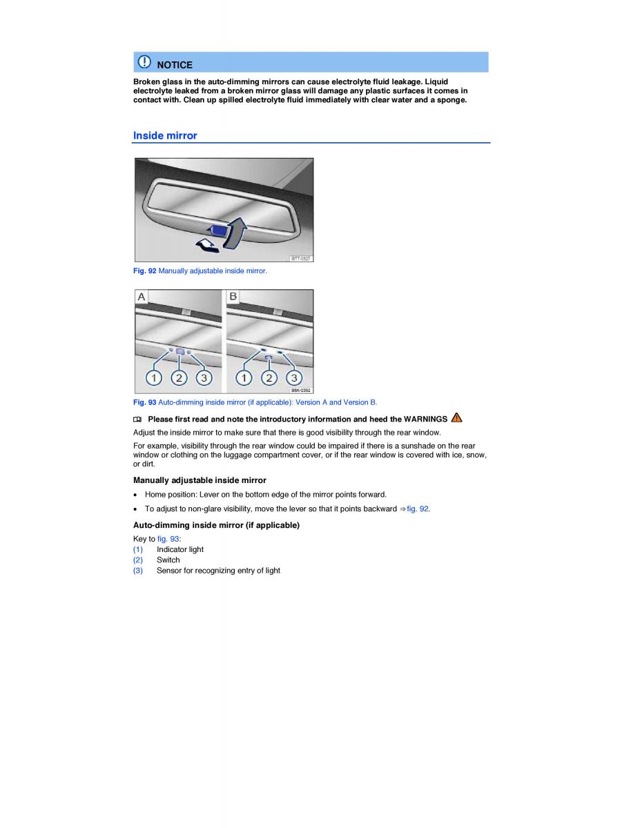 VW CC owners manual / page 141