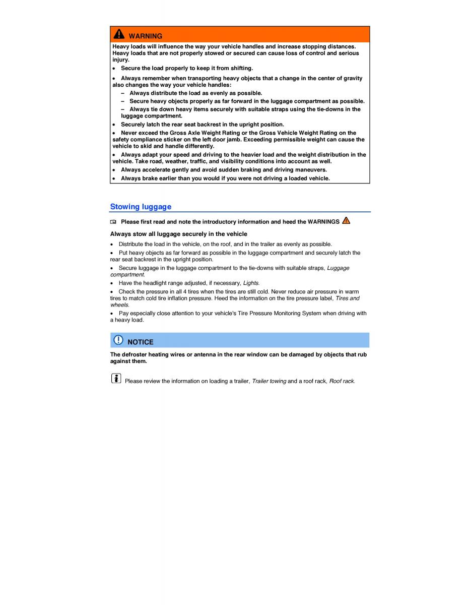 VW CC owners manual / page 146