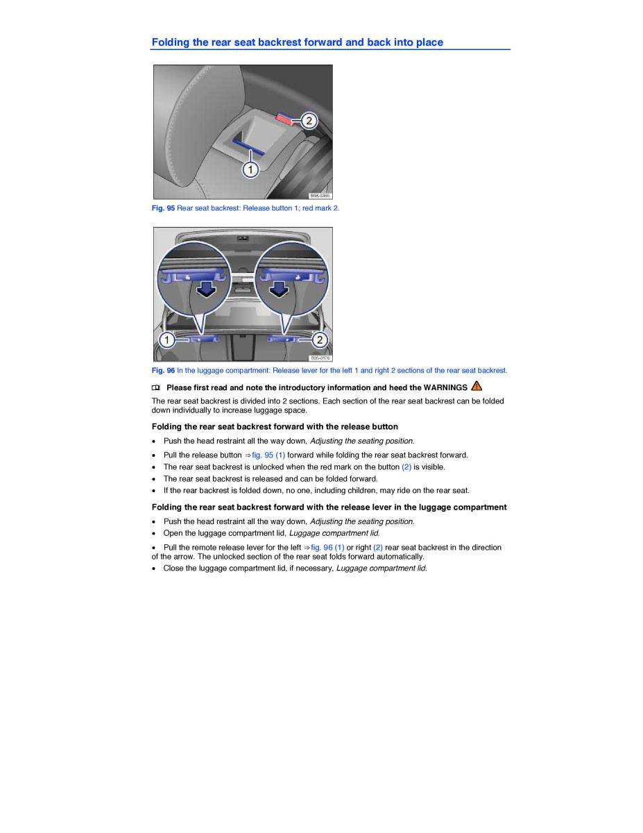 VW CC owners manual / page 152