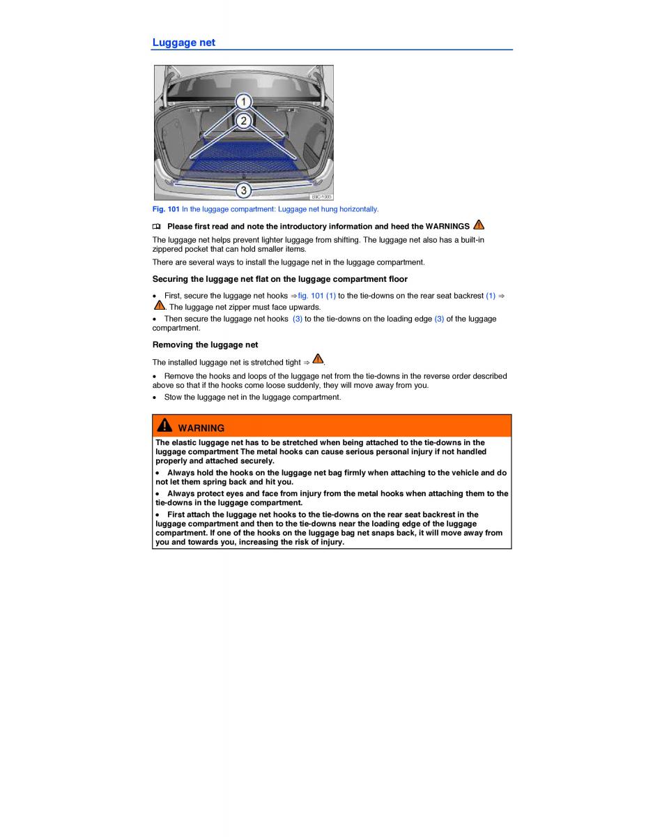 VW CC owners manual / page 158