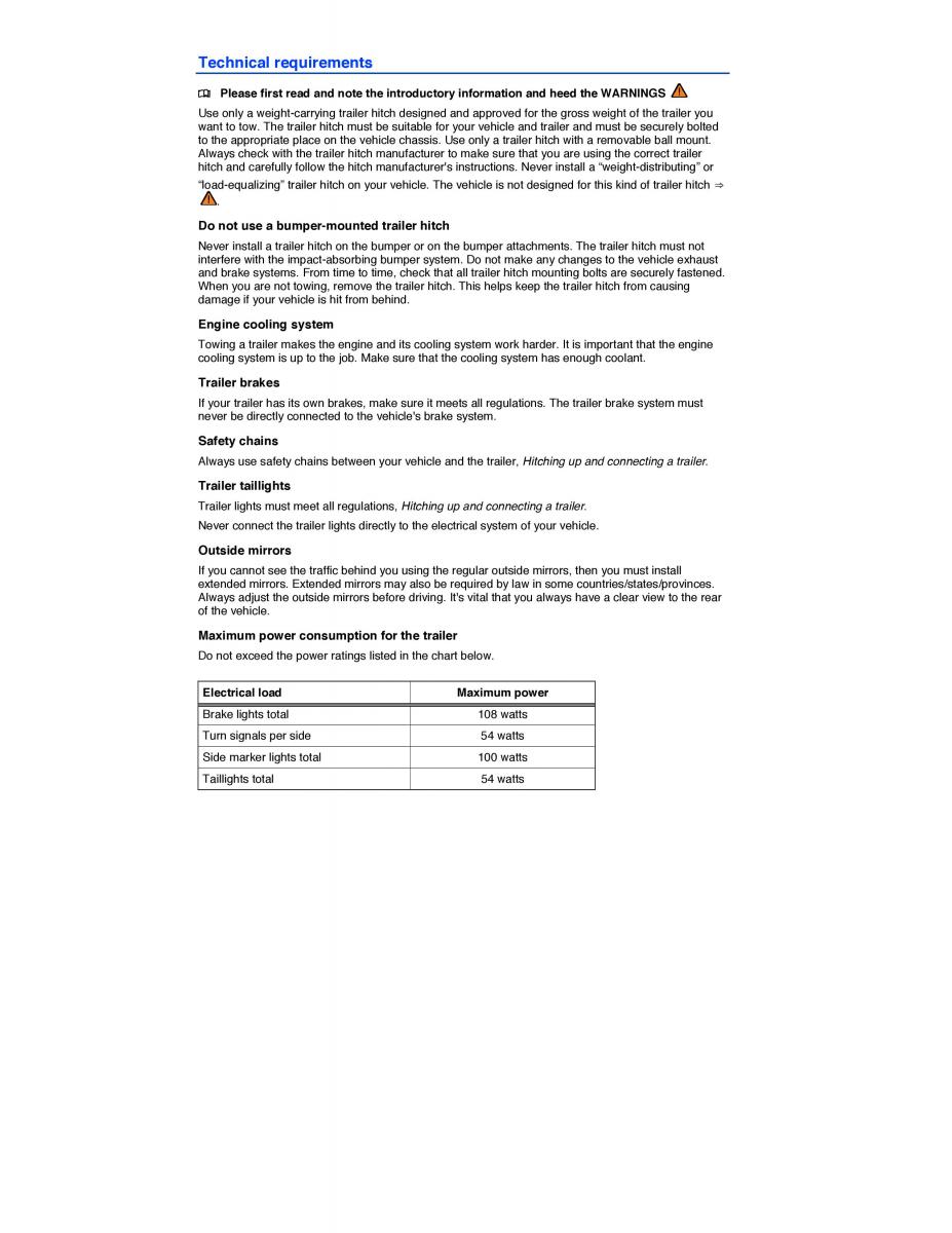 VW CC owners manual / page 165