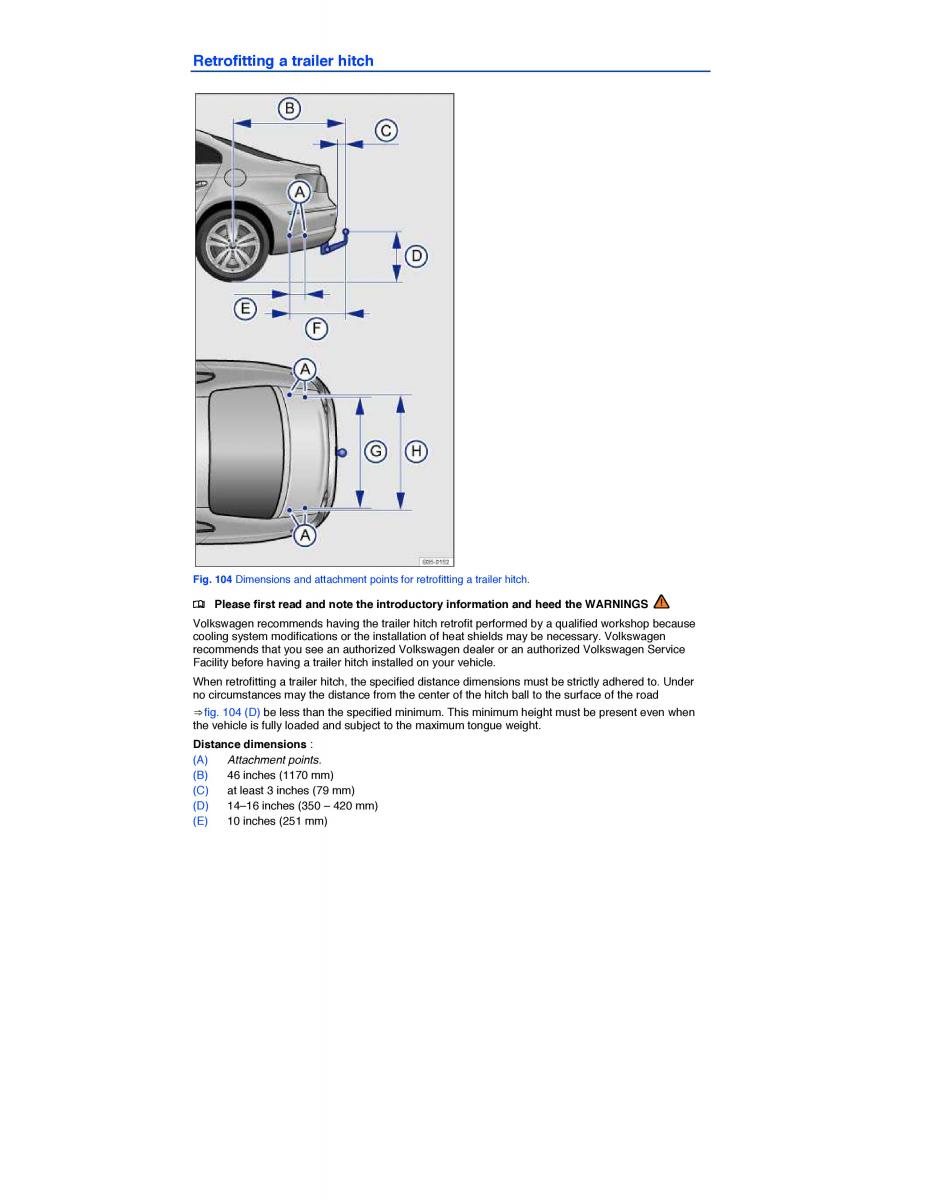 VW CC owners manual / page 171