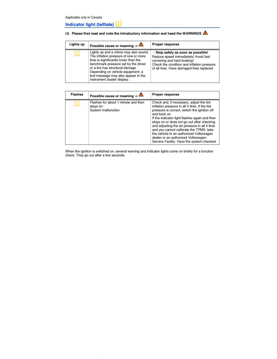 VW CC owners manual / page 210