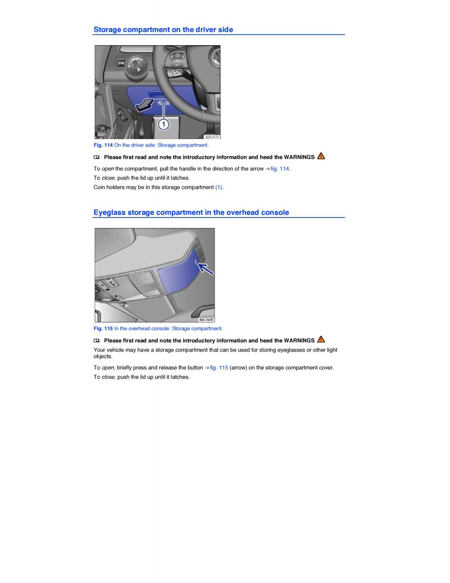 VW CC owners manual / page 219