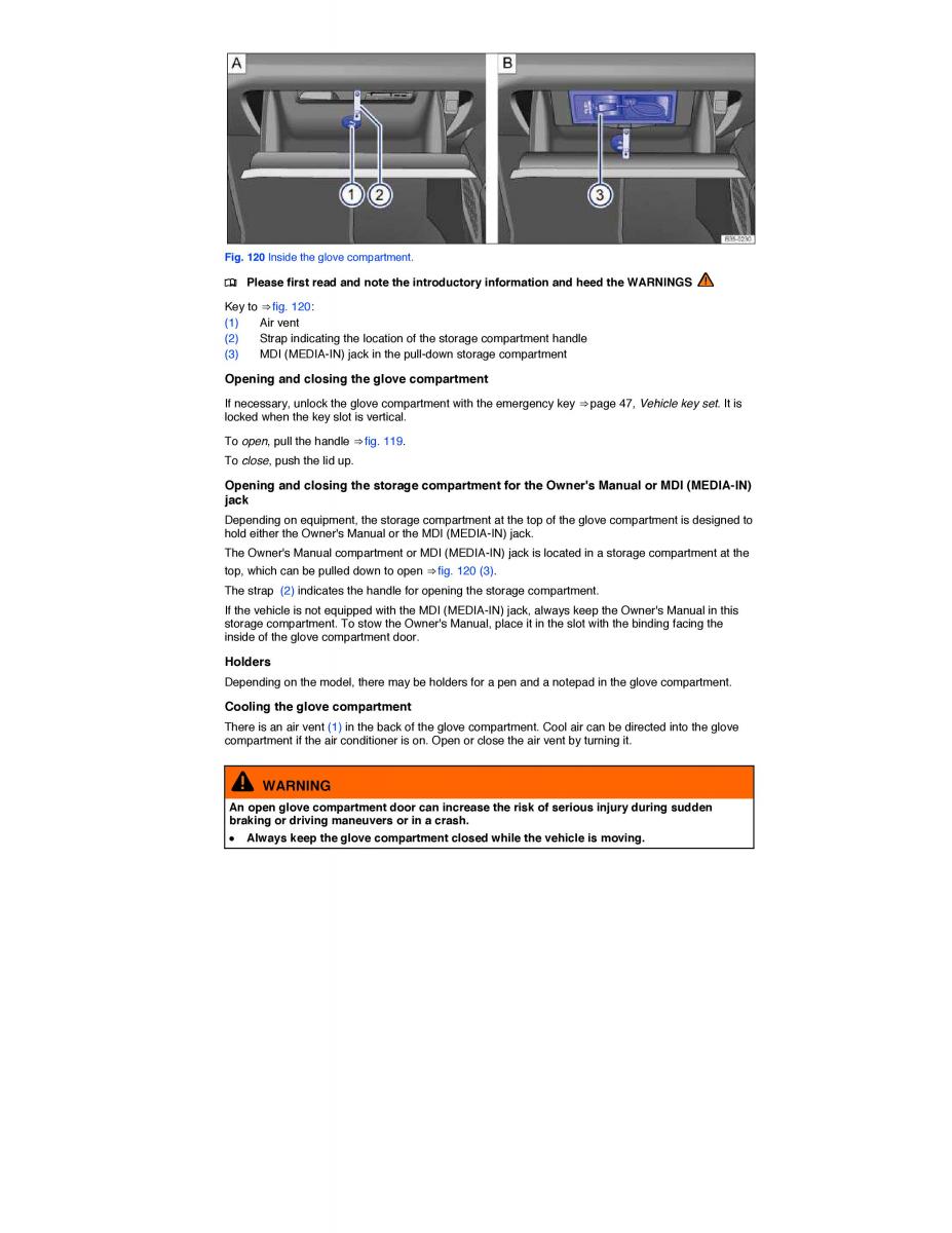 VW CC owners manual / page 222