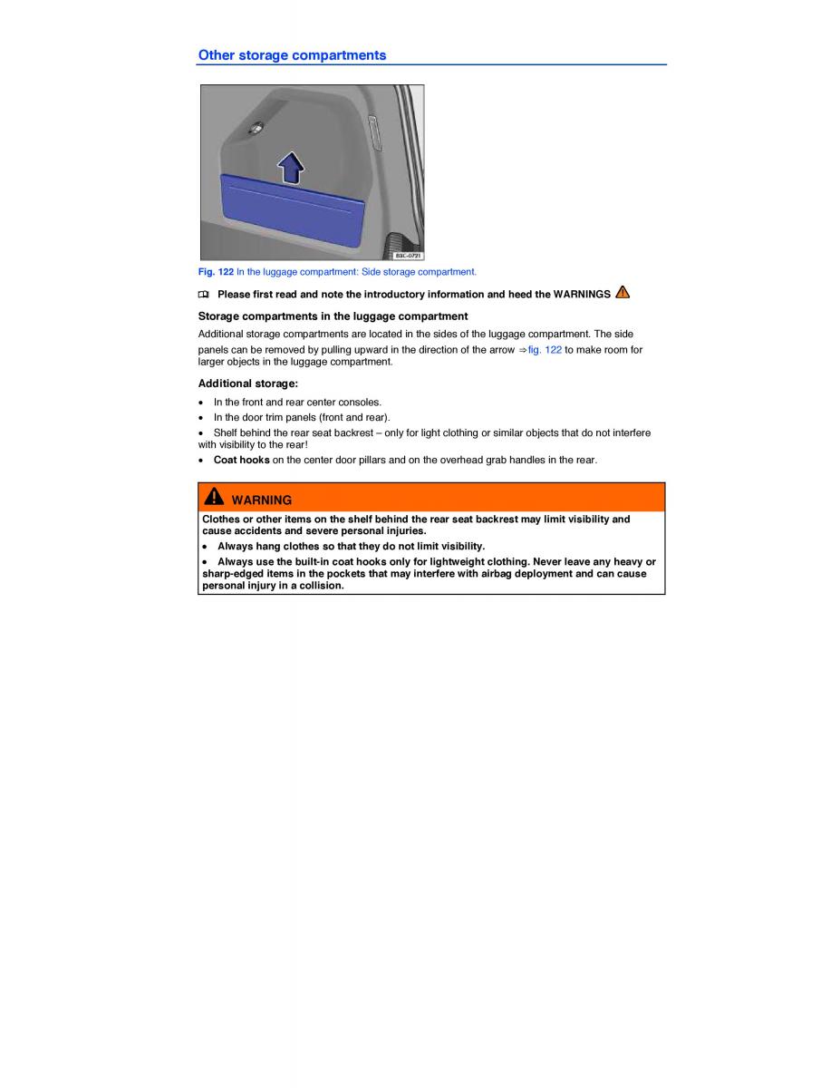 VW CC owners manual / page 224