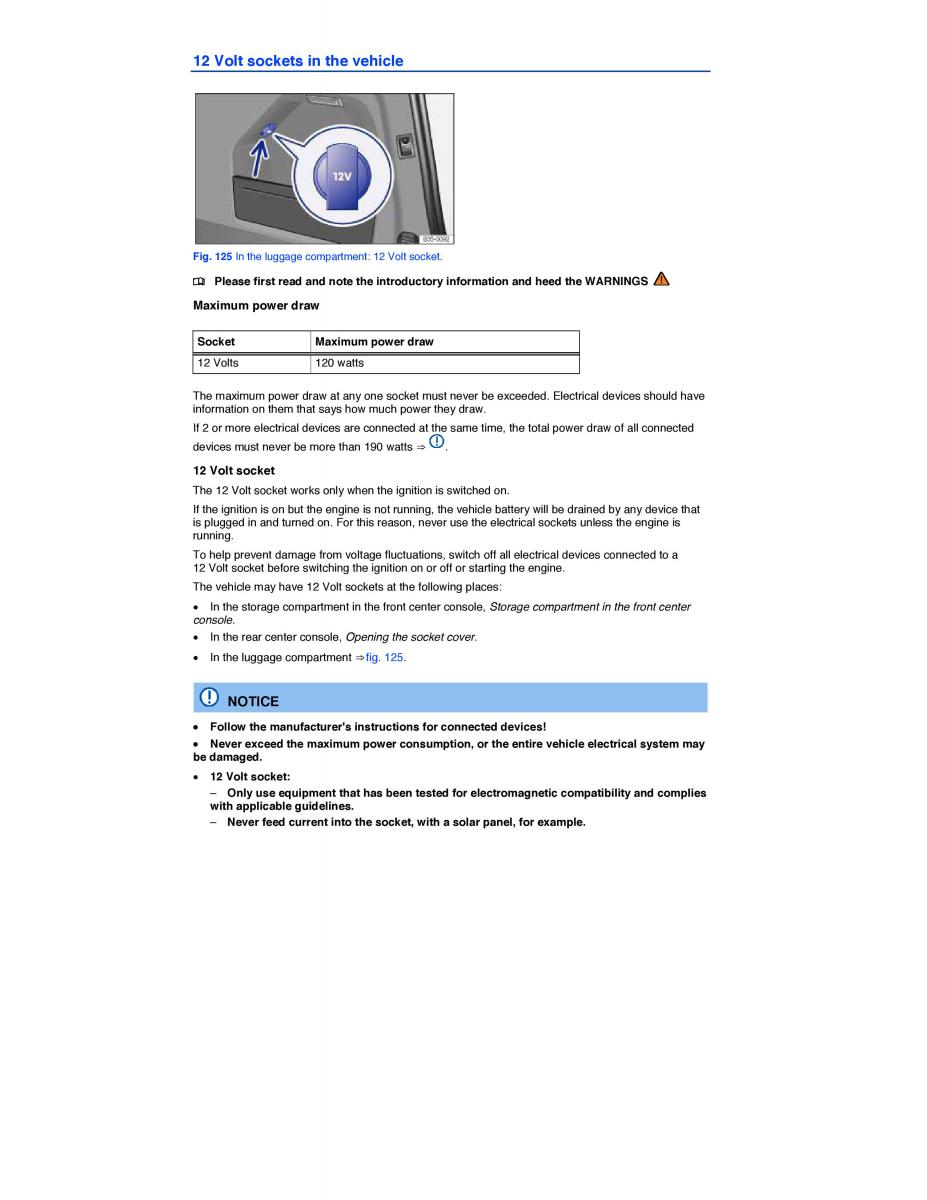 VW CC owners manual / page 229