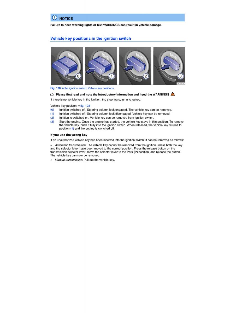 VW CC owners manual / page 233