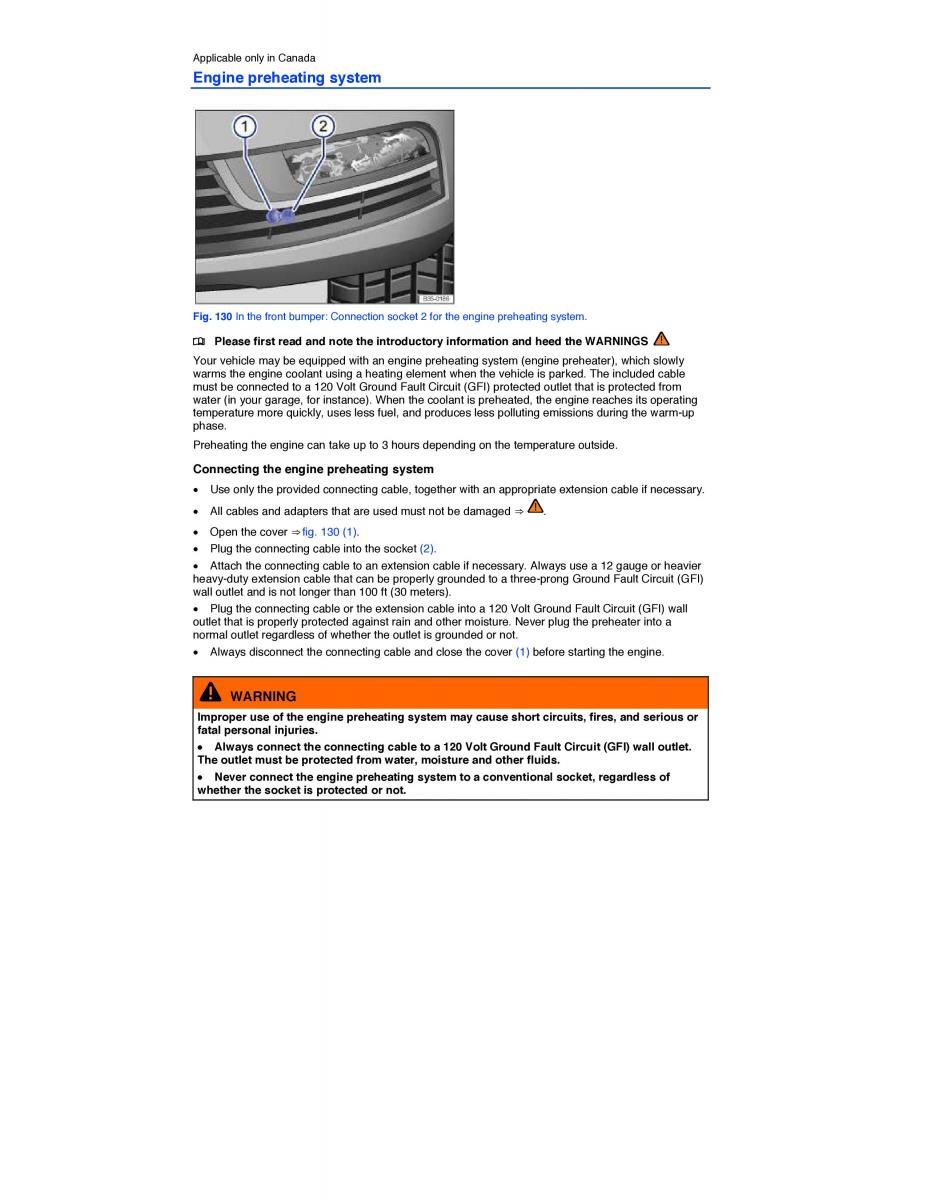 VW CC owners manual / page 239