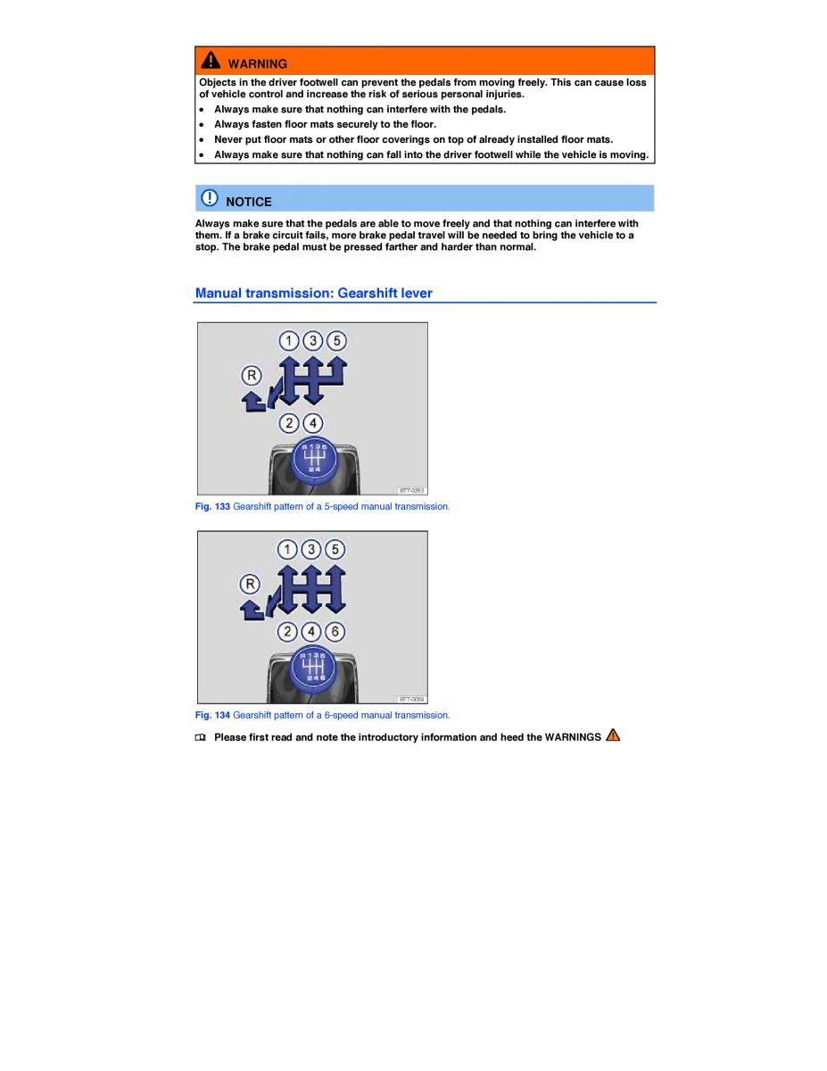 VW CC owners manual / page 244