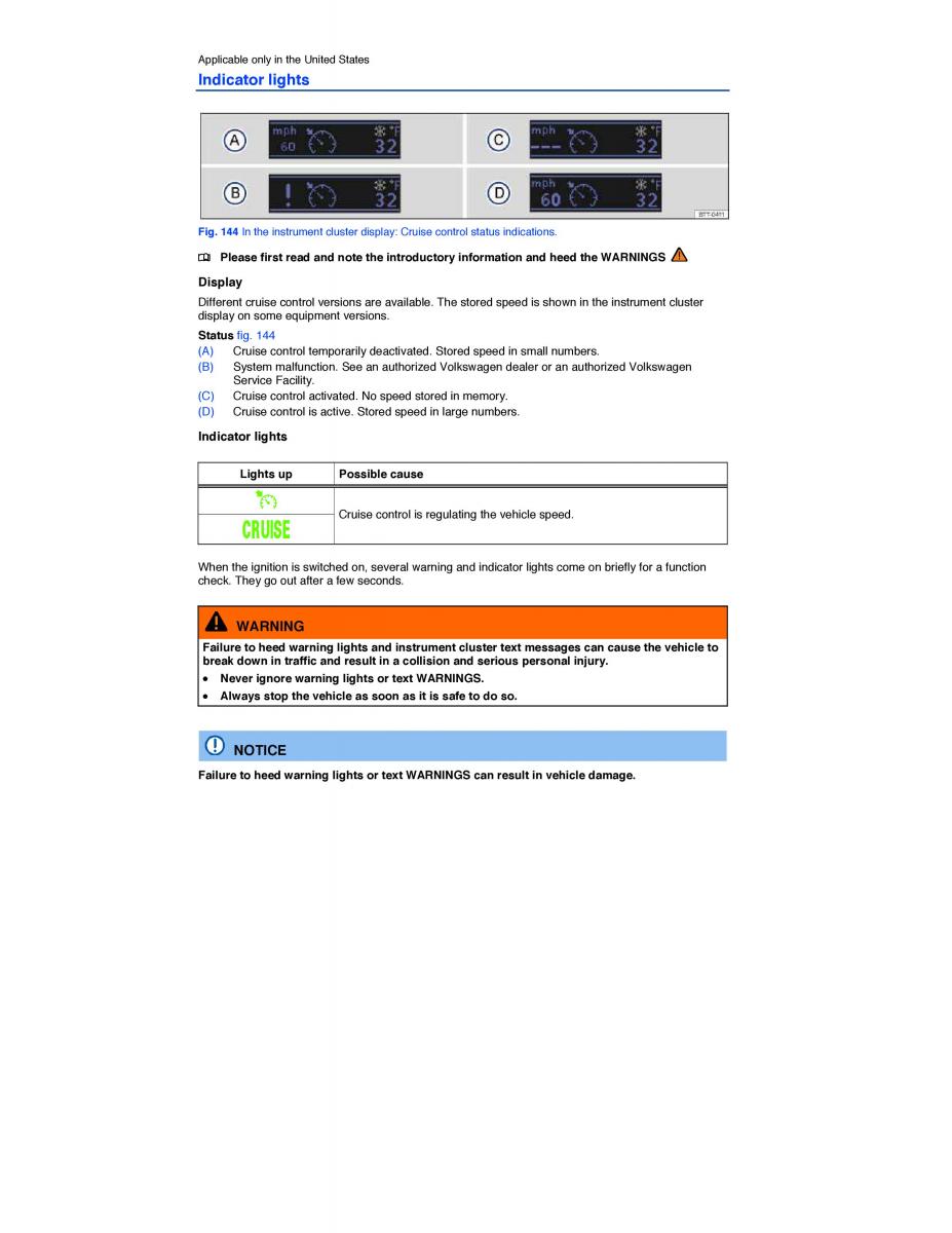 VW CC owners manual / page 277