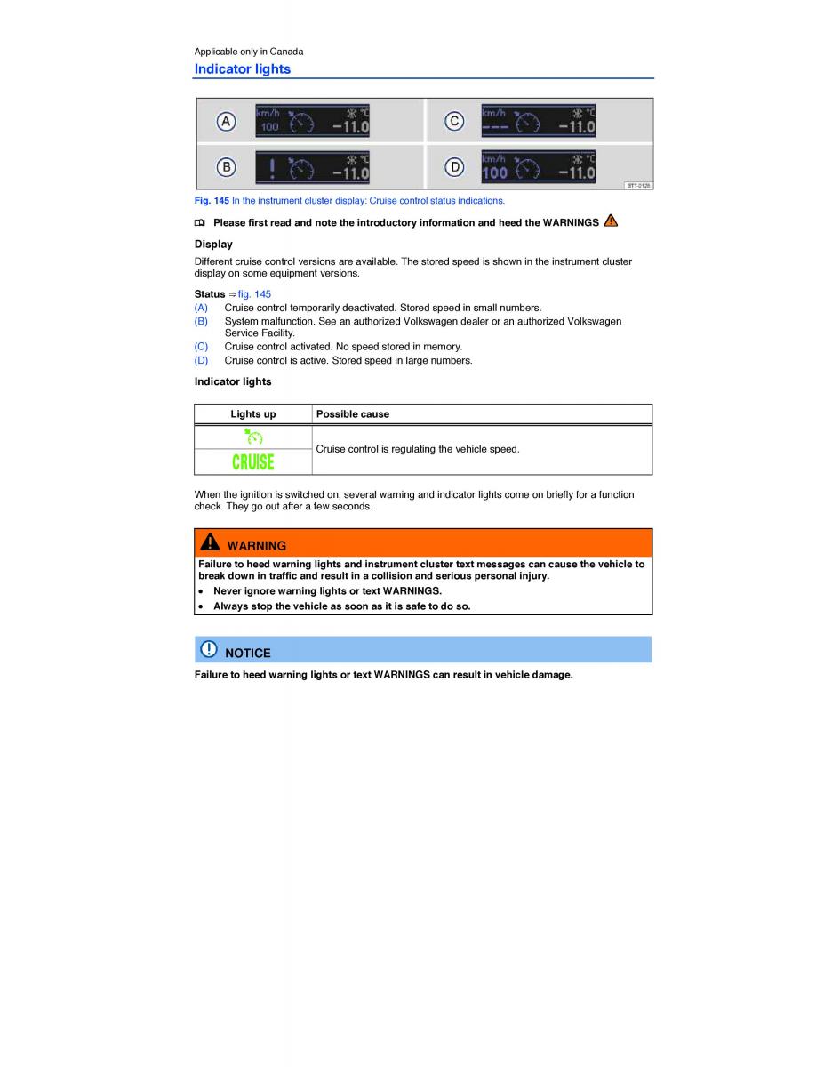 VW CC owners manual / page 278