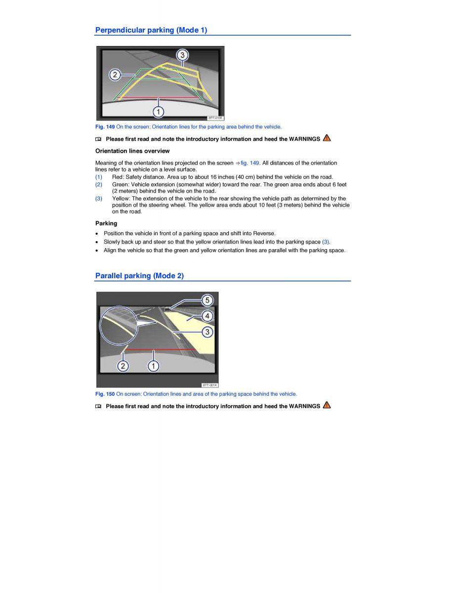 VW CC owners manual / page 285