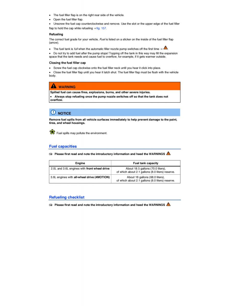 VW CC owners manual / page 303