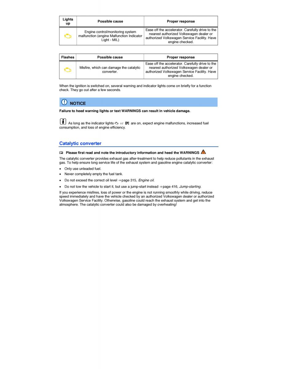 VW CC owners manual / page 368