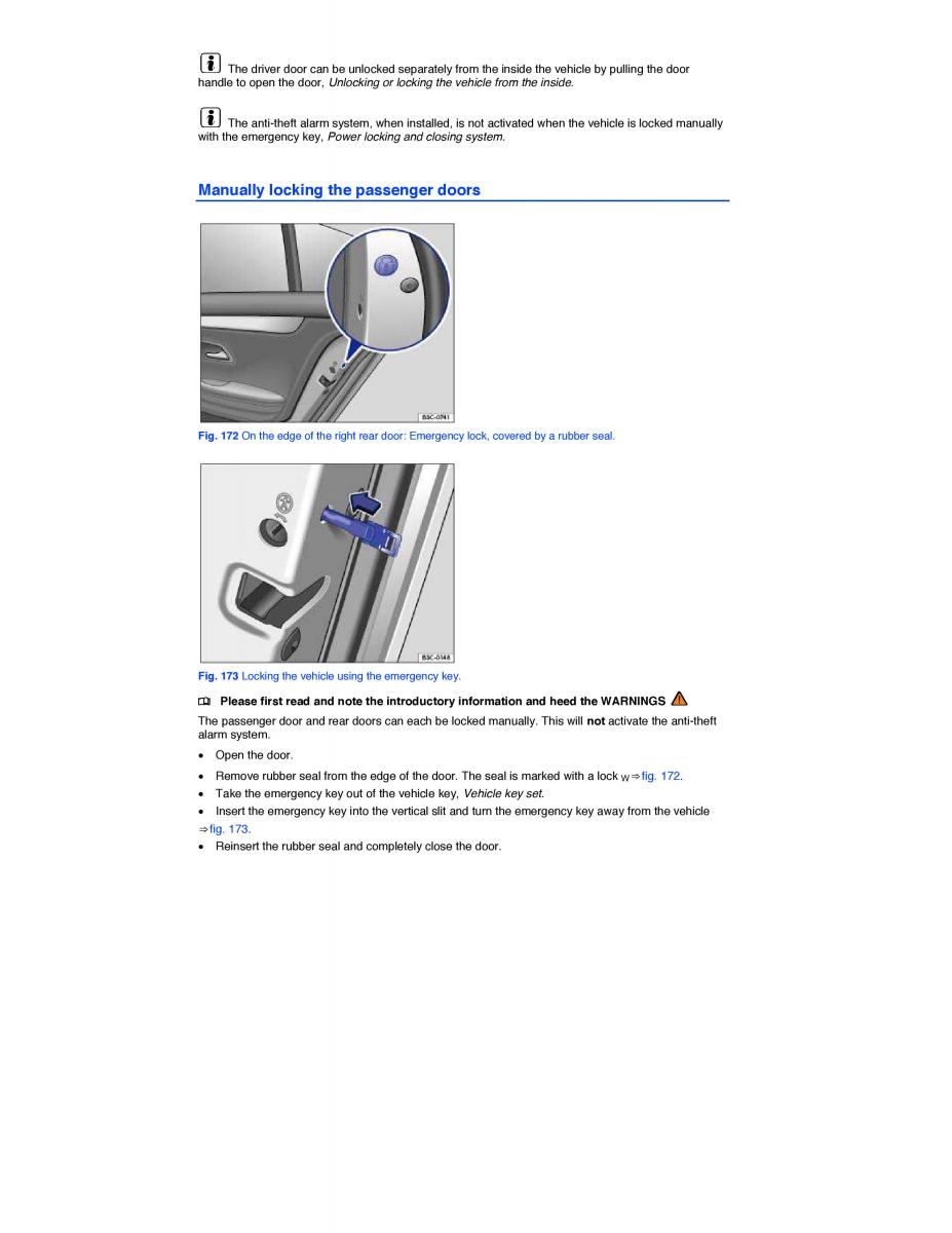 VW CC owners manual / page 378