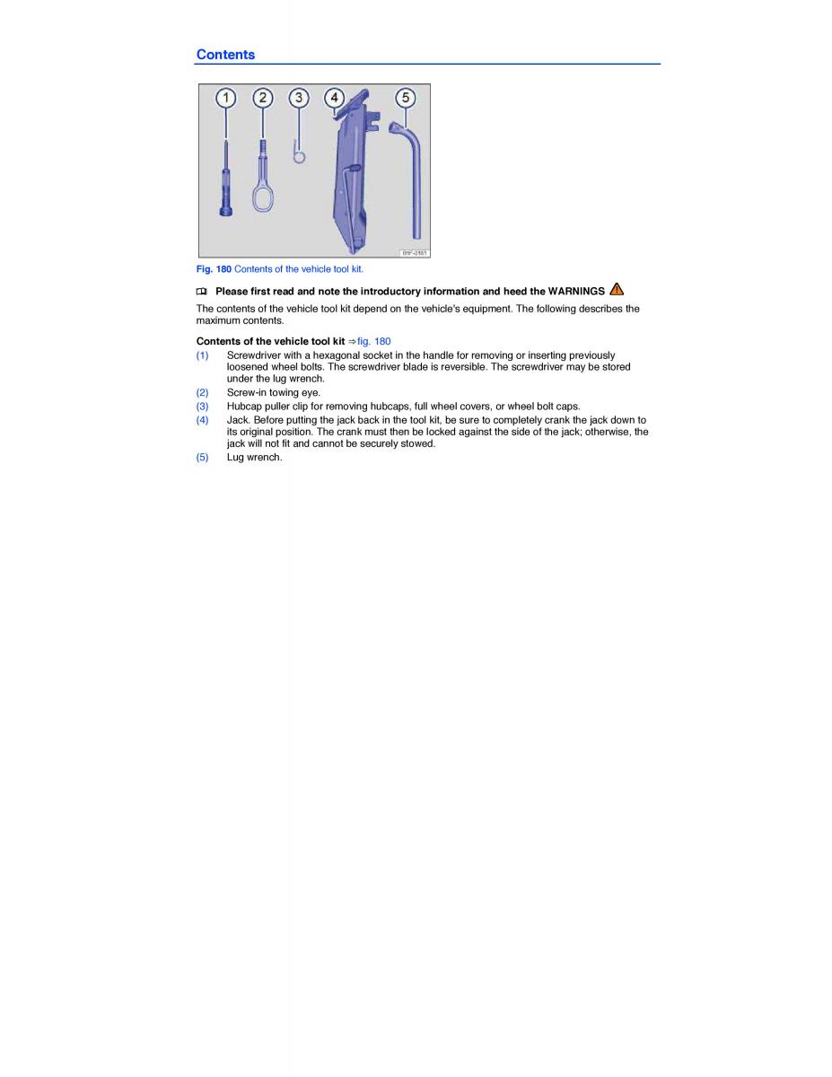 VW CC owners manual / page 385