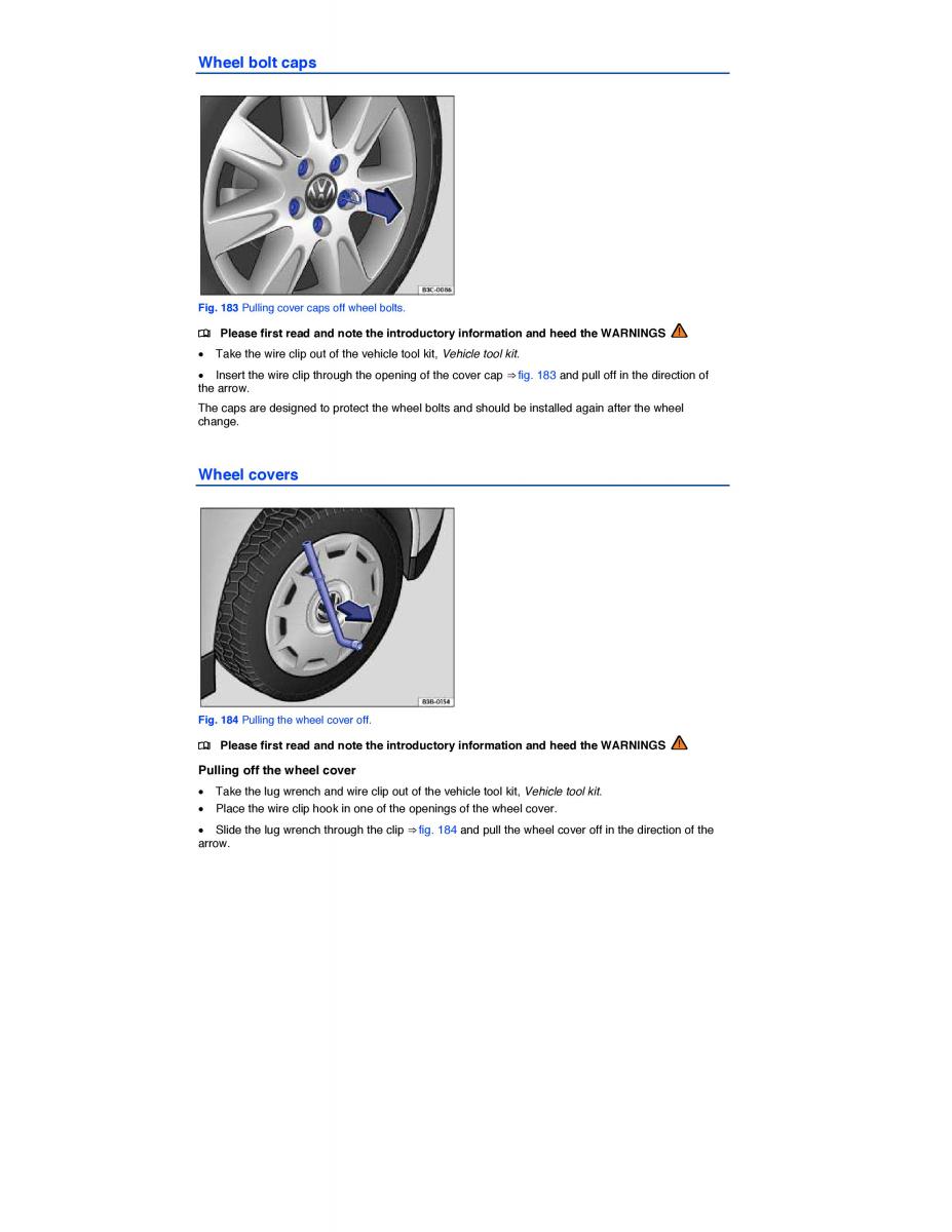 VW CC owners manual / page 388