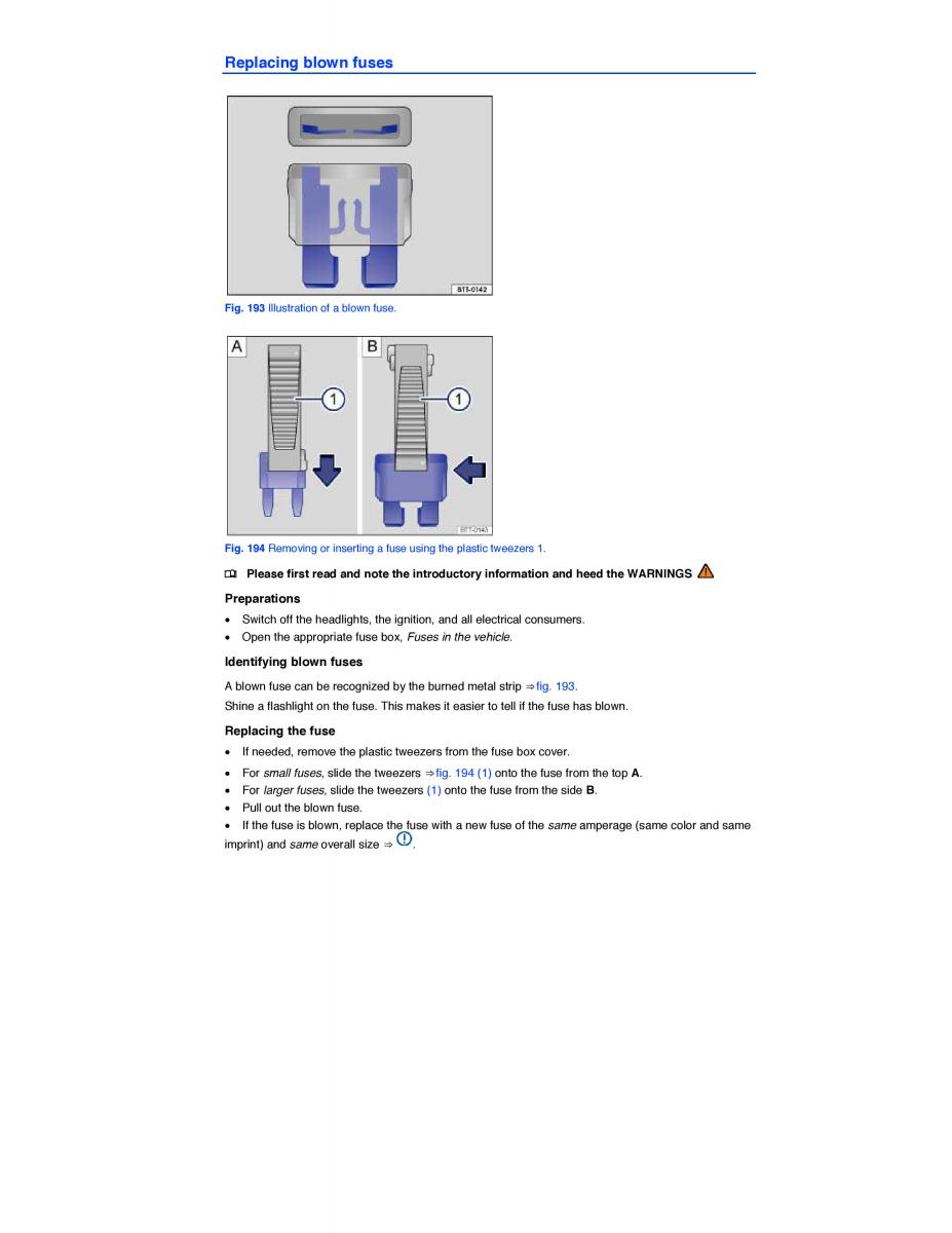 VW CC owners manual / page 403