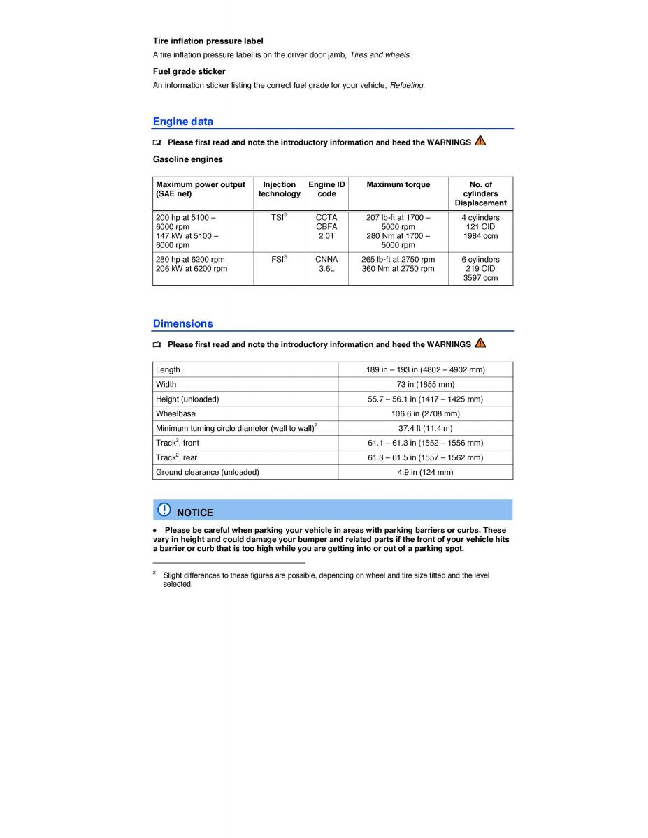 VW CC owners manual / page 41