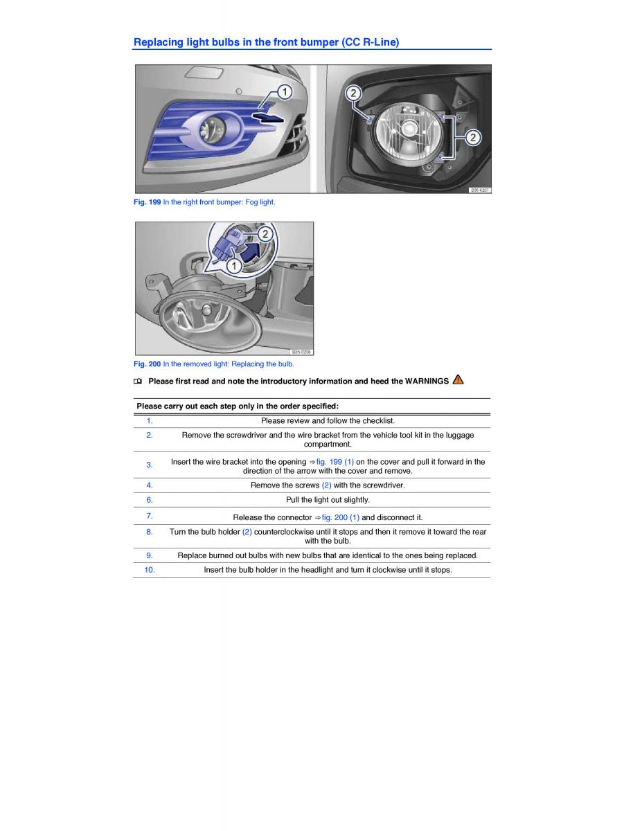 VW CC owners manual / page 412