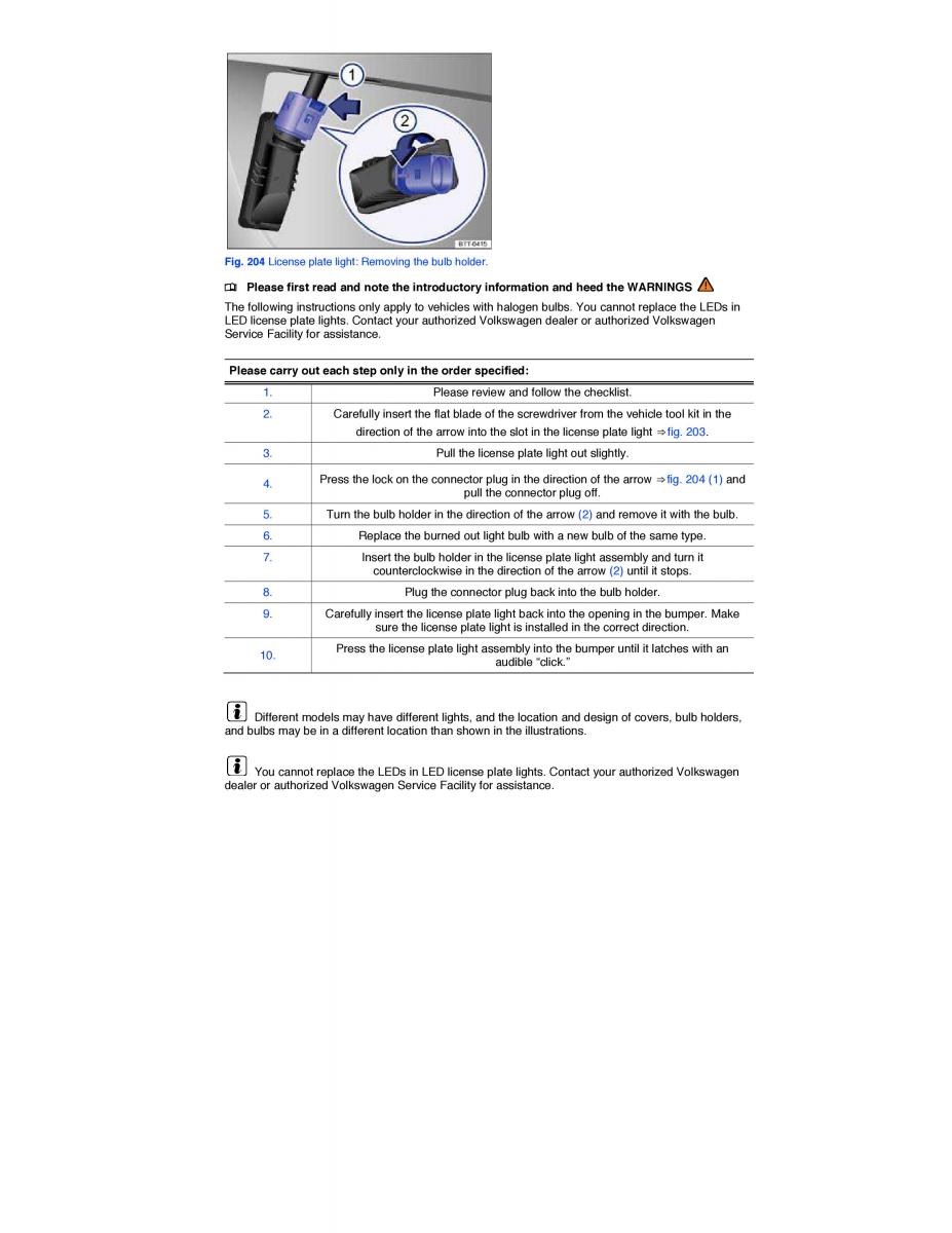 VW CC owners manual / page 415