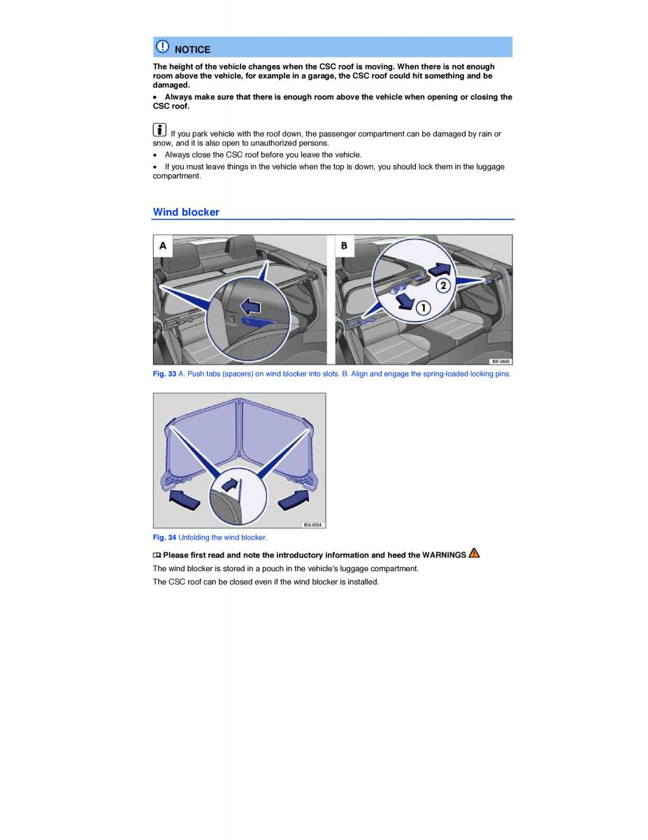 VW EOS FL owners manual / page 62