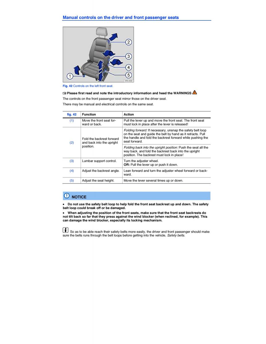 VW EOS FL owners manual / page 78