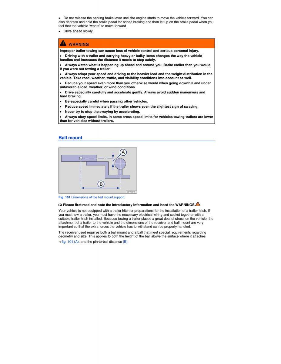 VW EOS FL owners manual / page 148