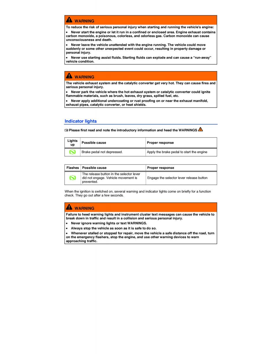 VW EOS FL owners manual / page 197