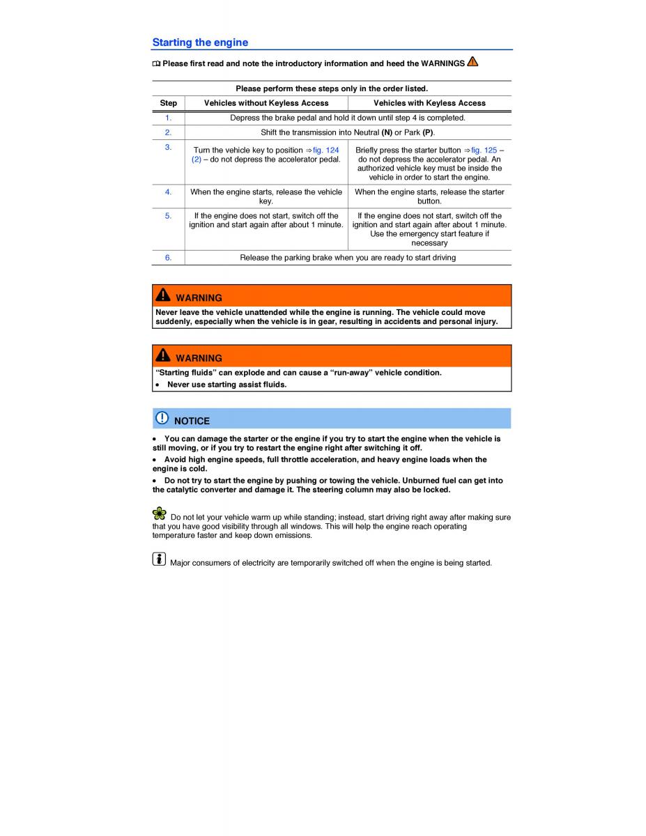 VW EOS FL owners manual / page 201