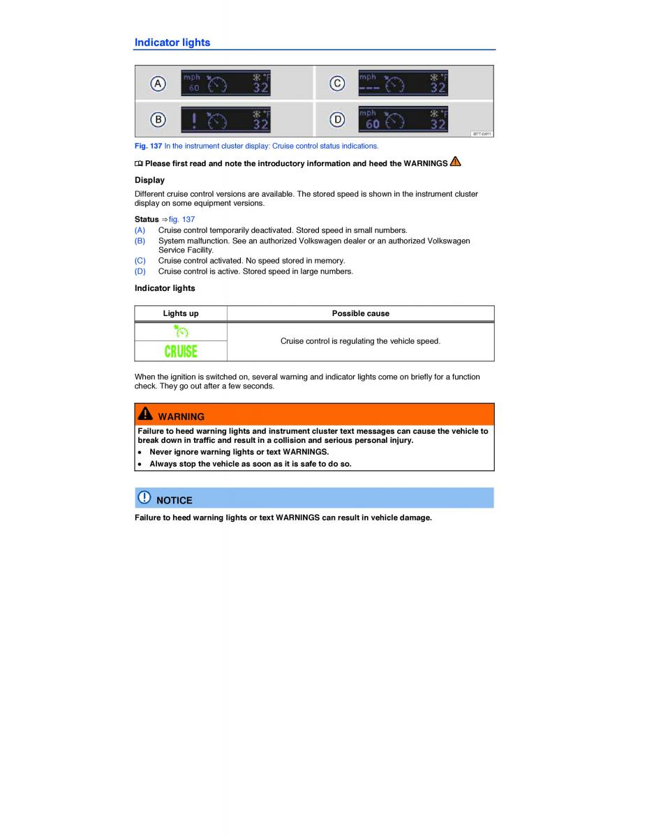 VW EOS FL owners manual / page 236