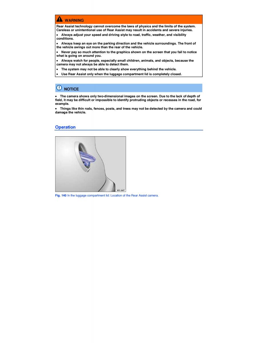 VW EOS FL owners manual / page 240