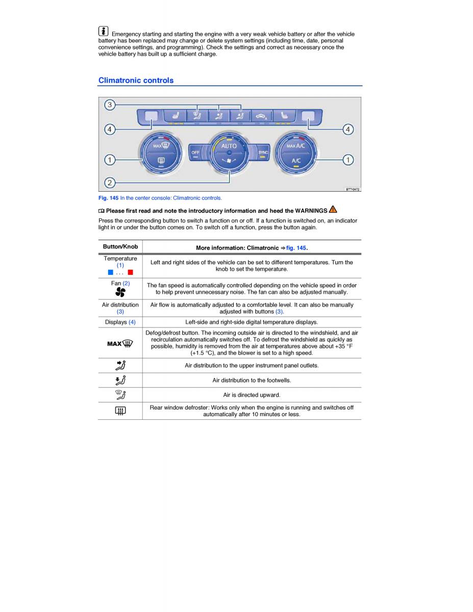 VW EOS FL owners manual / page 250