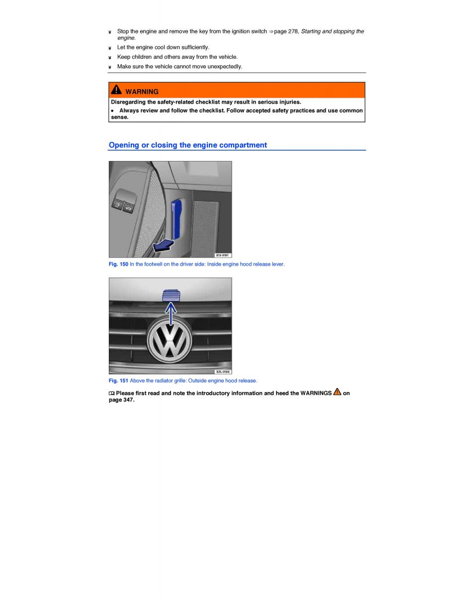 VW EOS FL owners manual / page 268