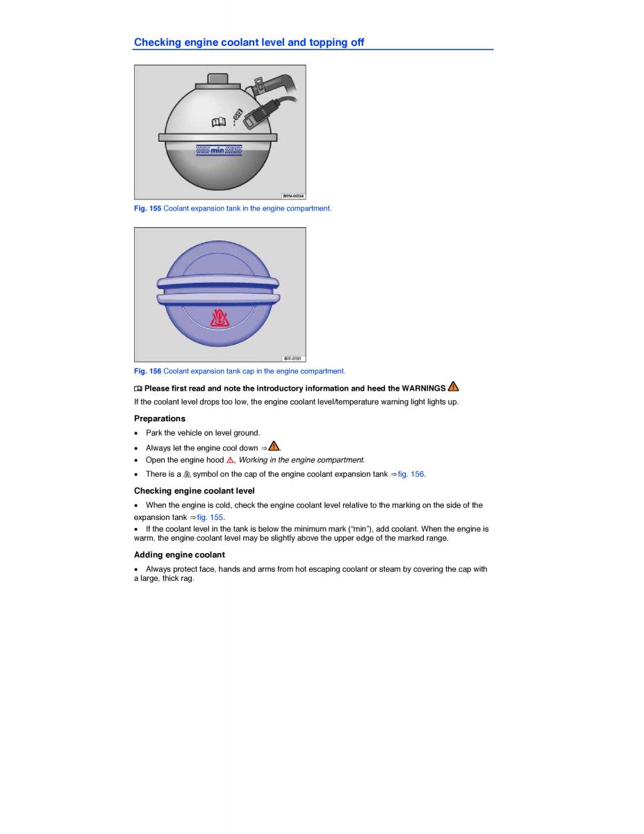 VW EOS FL owners manual / page 281