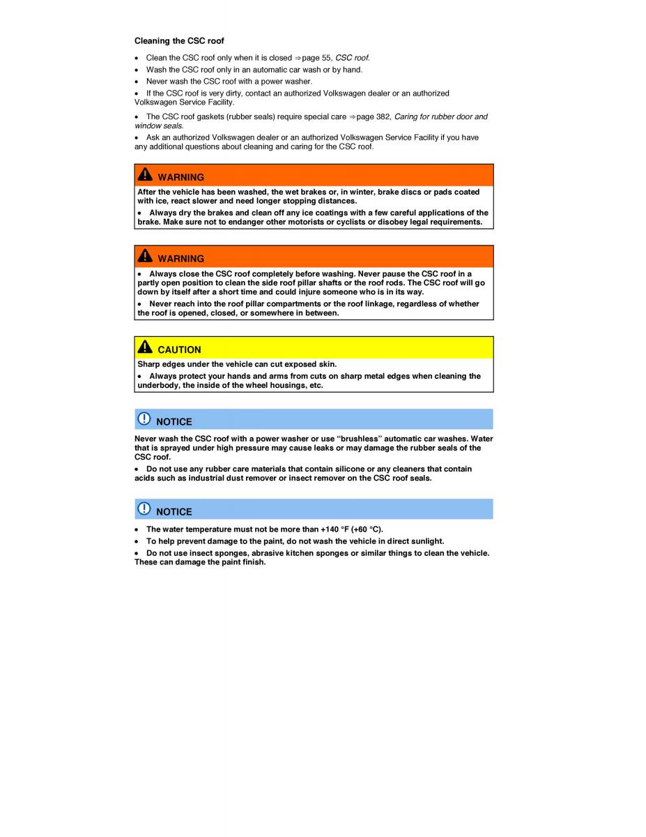 VW EOS FL owners manual / page 293