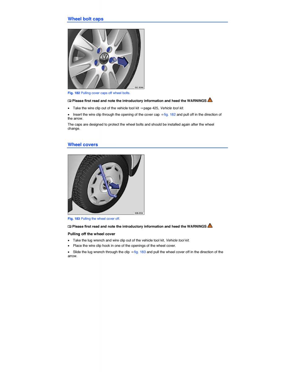 VW EOS FL owners manual / page 348