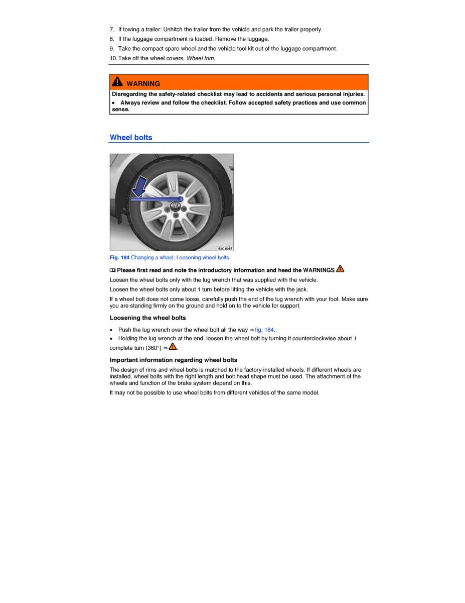 VW EOS FL owners manual / page 352