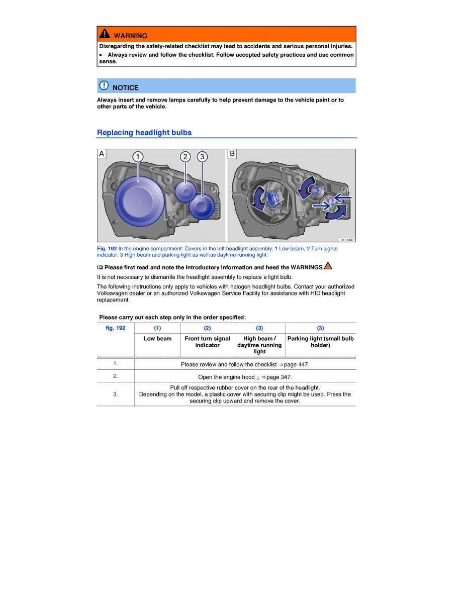 VW EOS FL owners manual / page 365