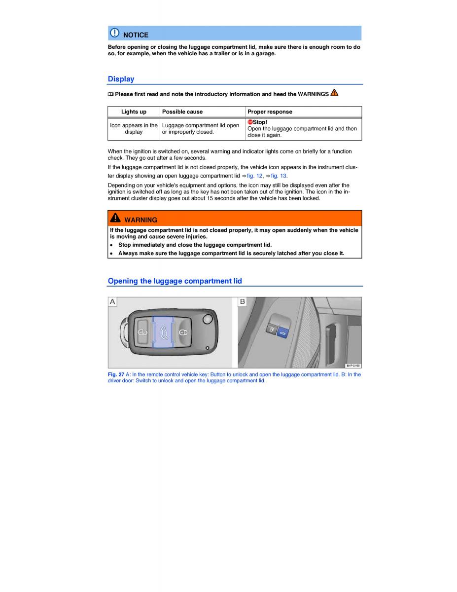 VW EOS FL owners manual / page 48