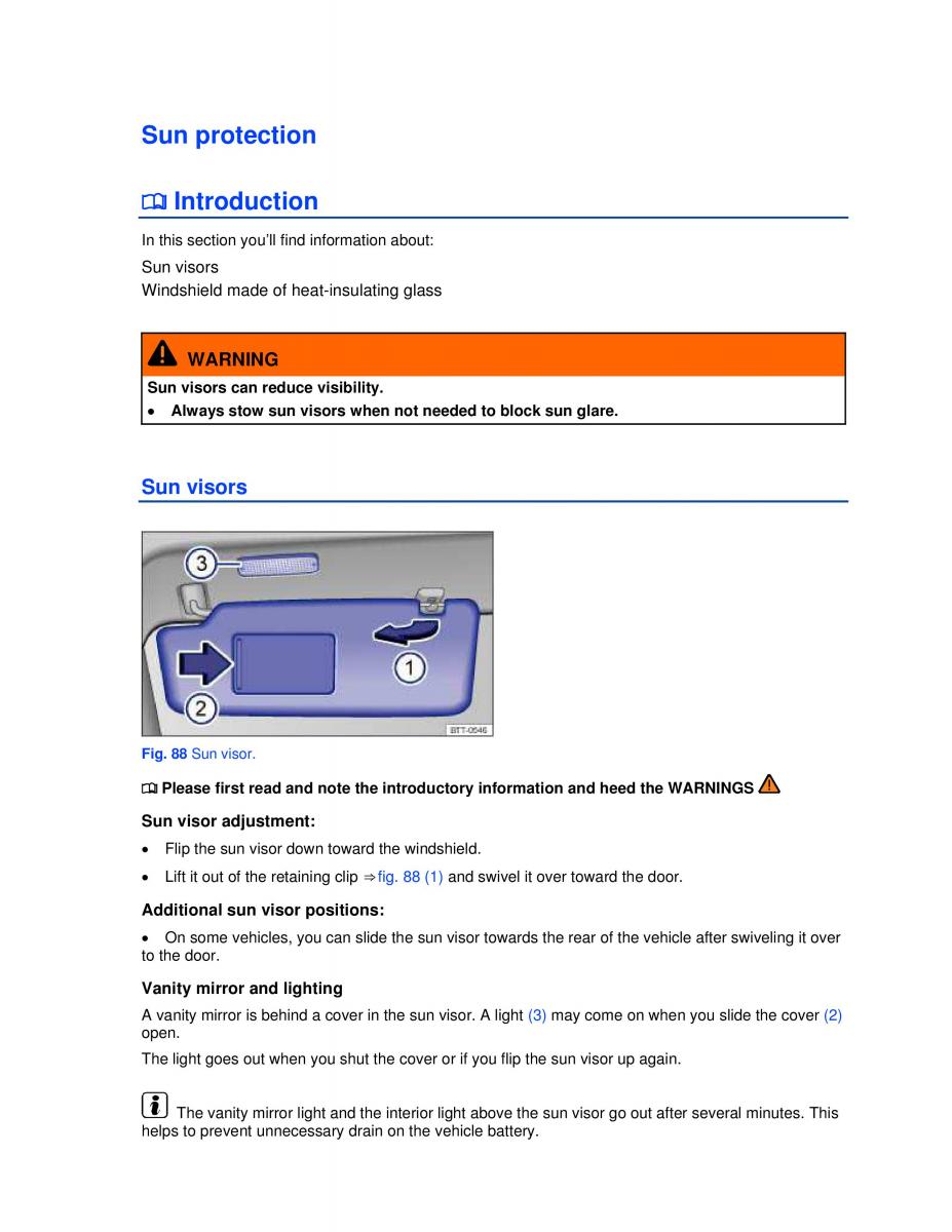 VW Golf VI 6 owners manual / page 99