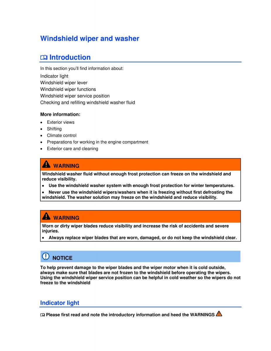 VW Golf VI 6 owners manual / page 101