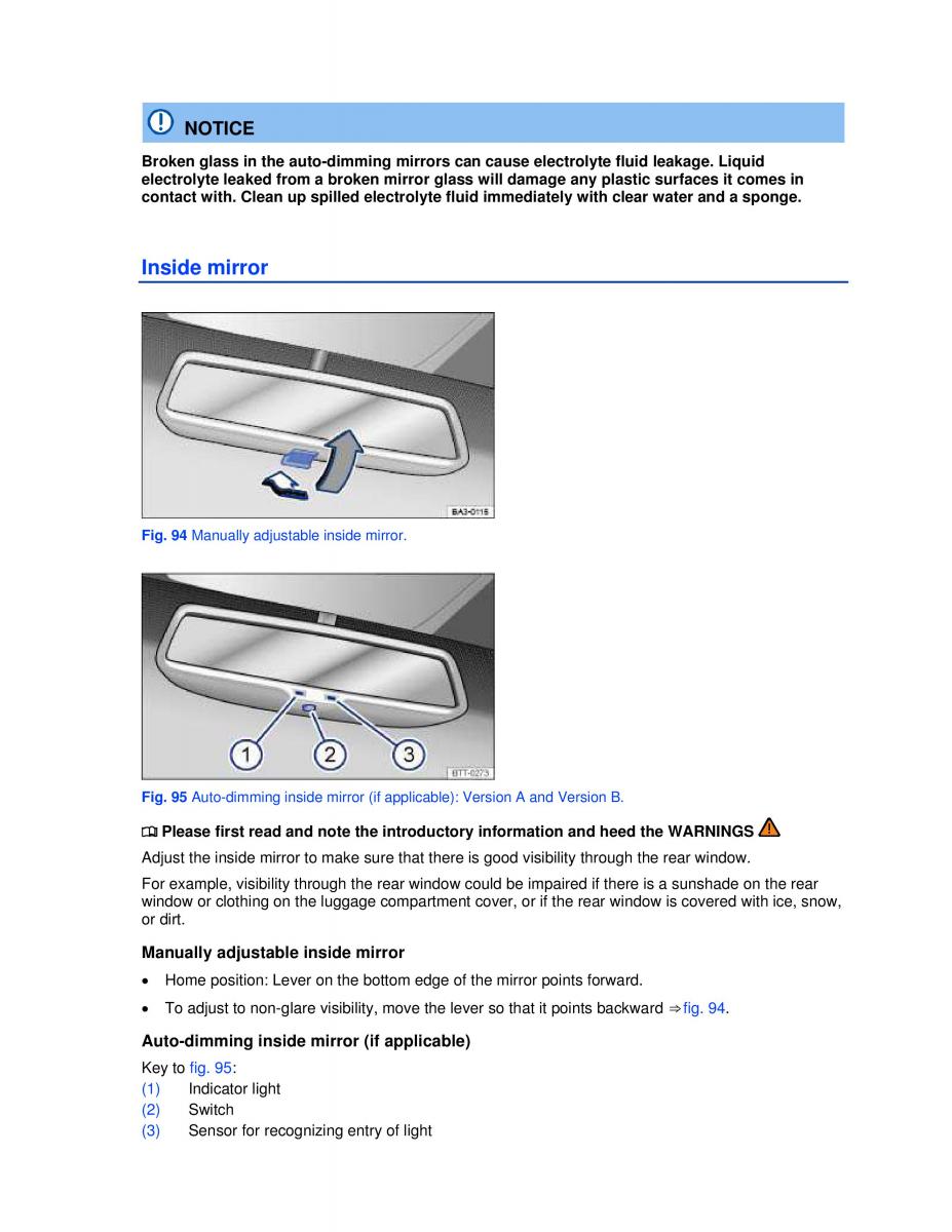 VW Golf VI 6 owners manual / page 108