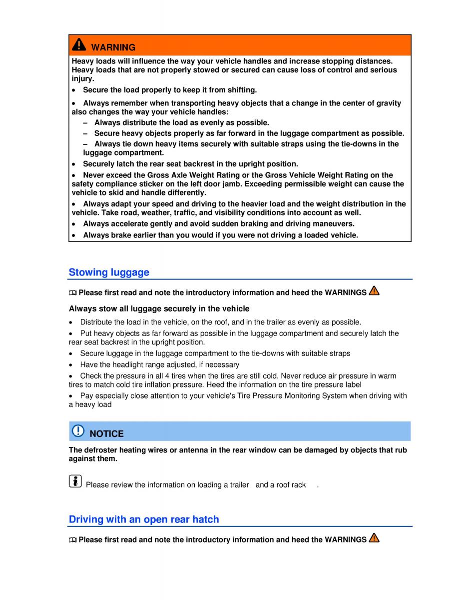 VW Golf VI 6 owners manual / page 112