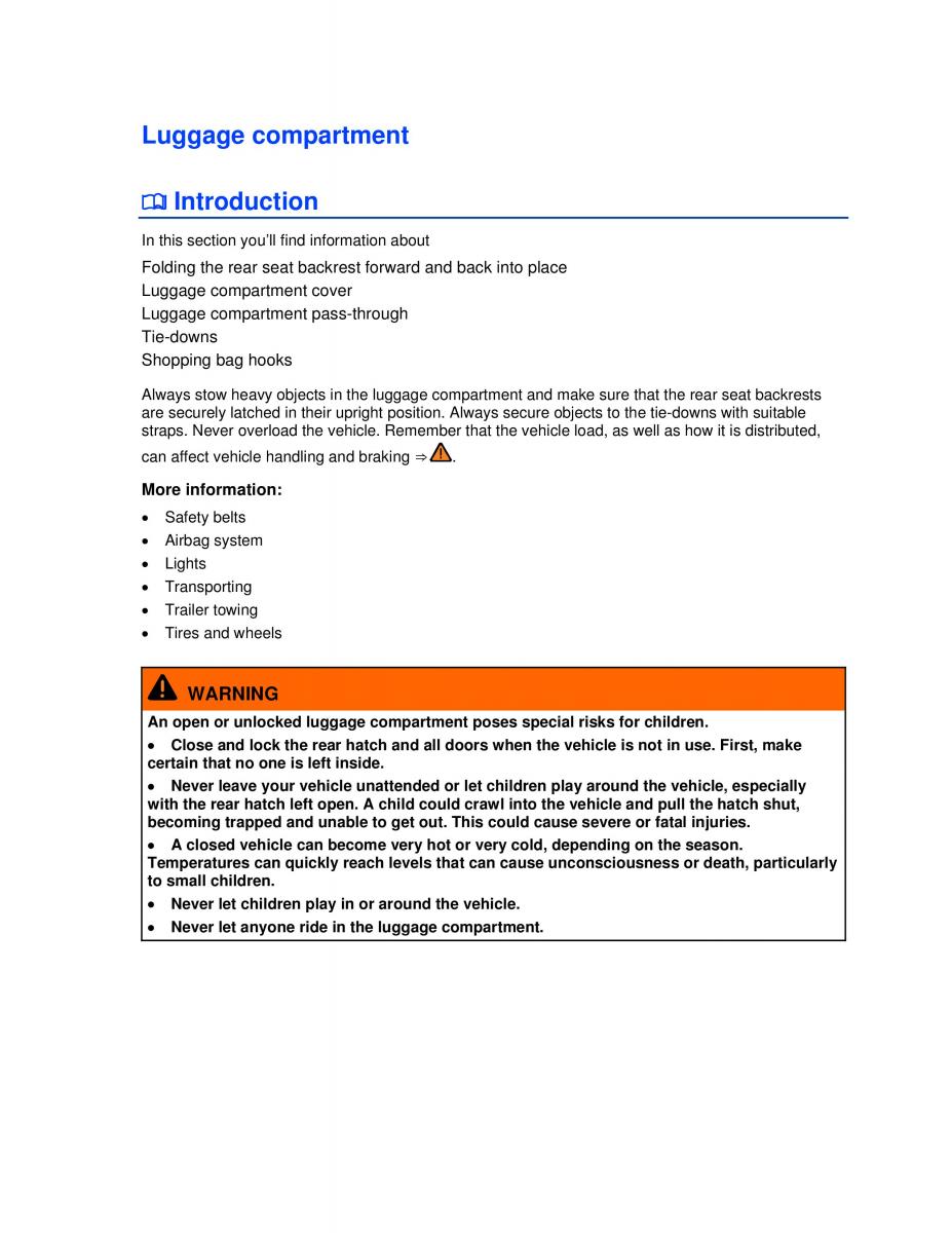 VW Golf VI 6 owners manual / page 116