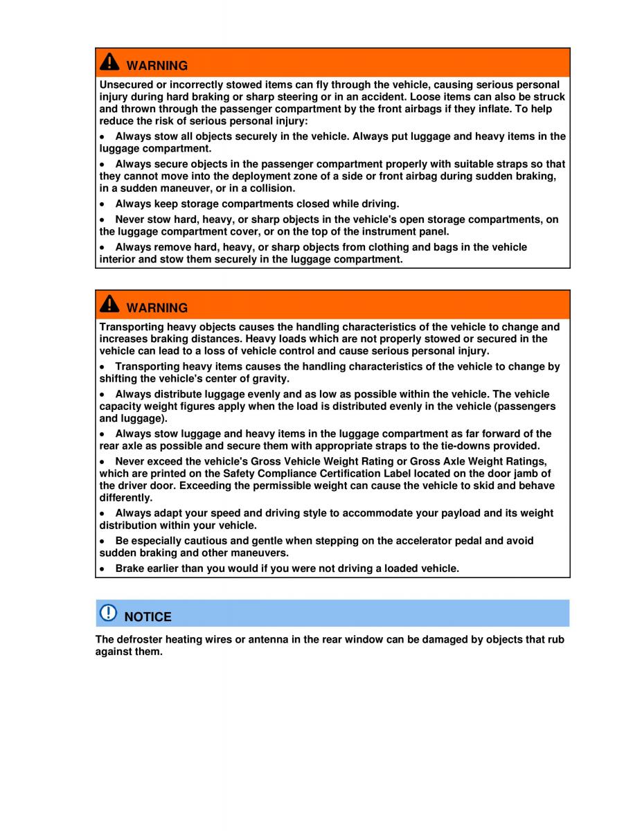 VW Golf VI 6 owners manual / page 117