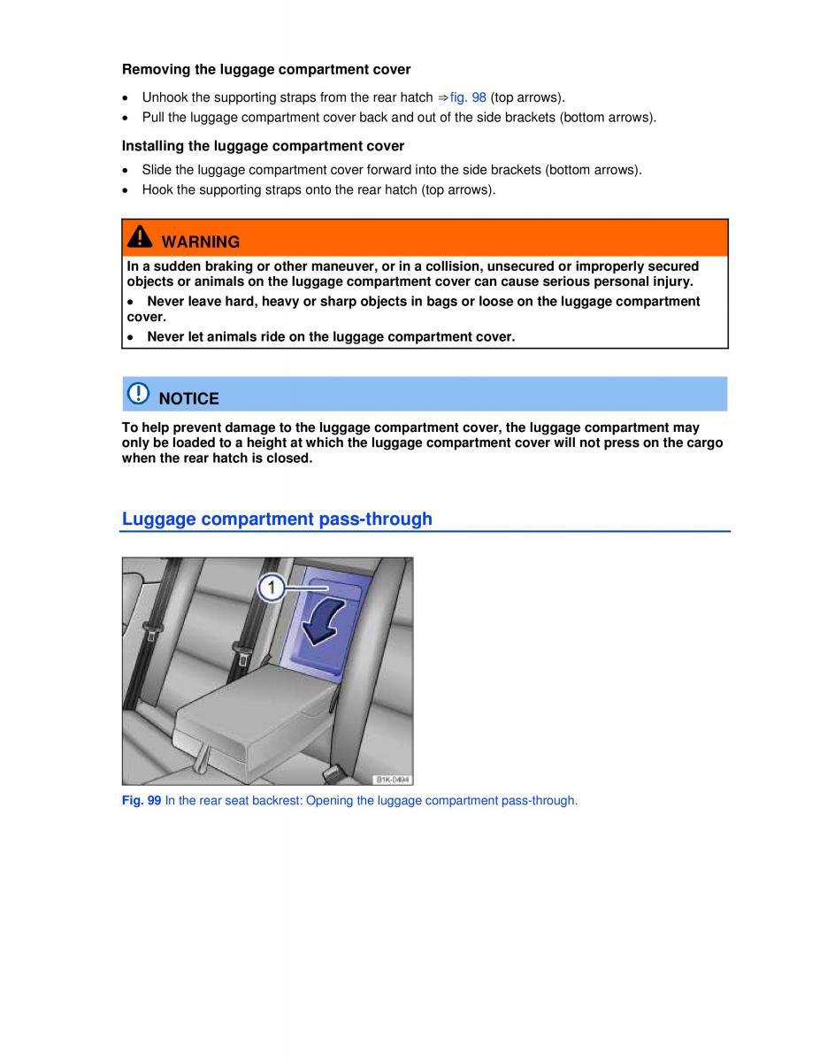 VW Golf VI 6 owners manual / page 120